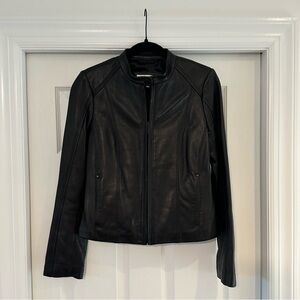 Calvin Klein Classic Black Leather Jacket